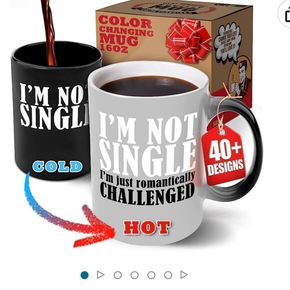 GR8AM color changing coffee mug. Color changes with hot coffee, chocolate or tea - Picture 2 of 8